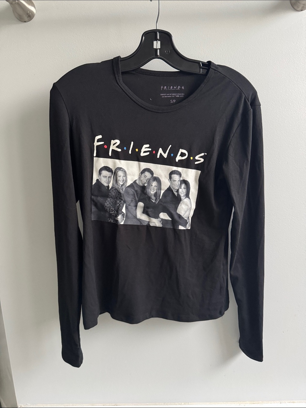 FRIENDS Black Graphic Long Sleeve Top